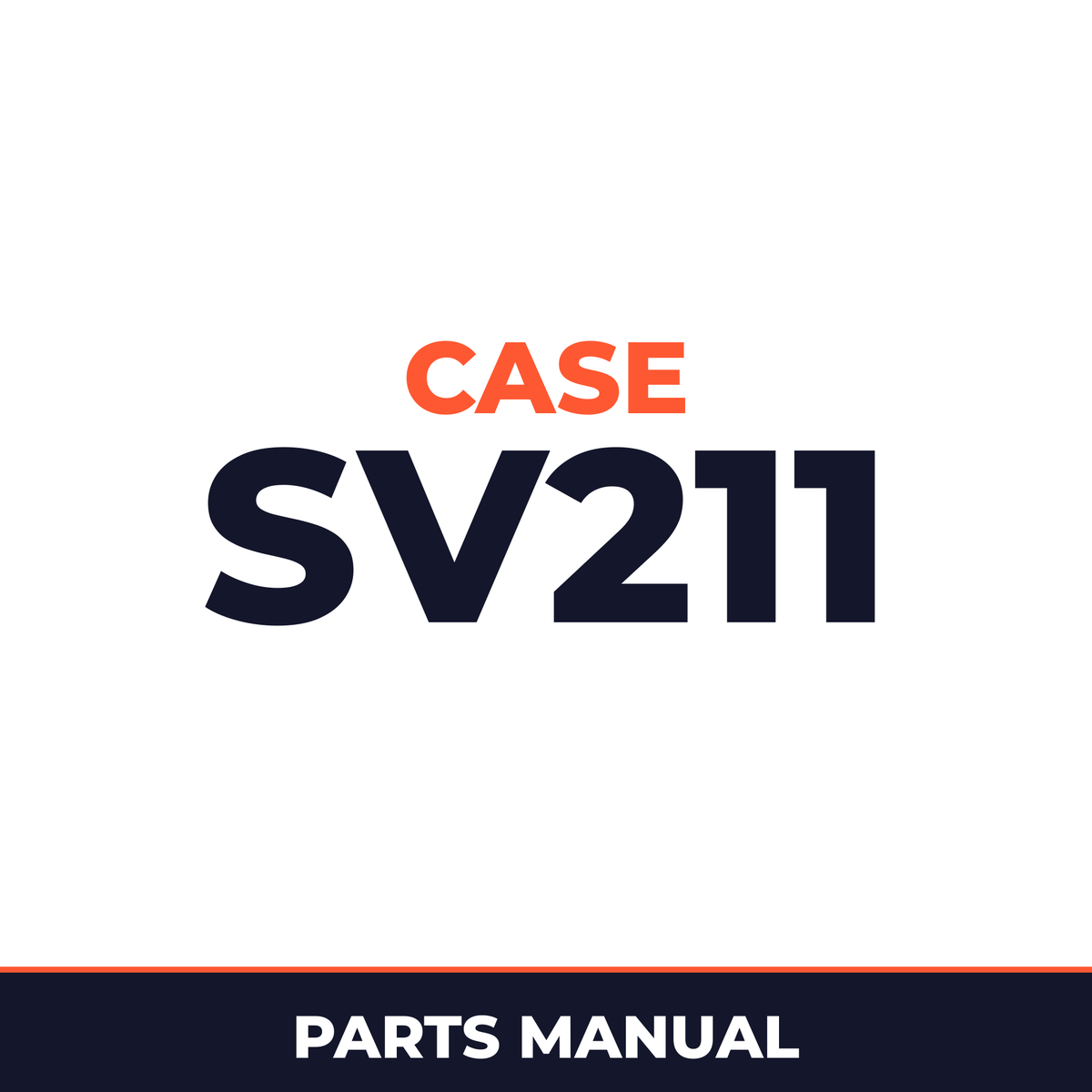 Case SV211 Parts Catalog