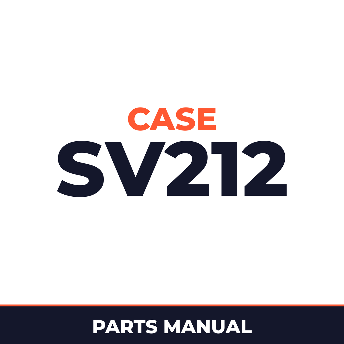 Case SV212 Parts Catalog