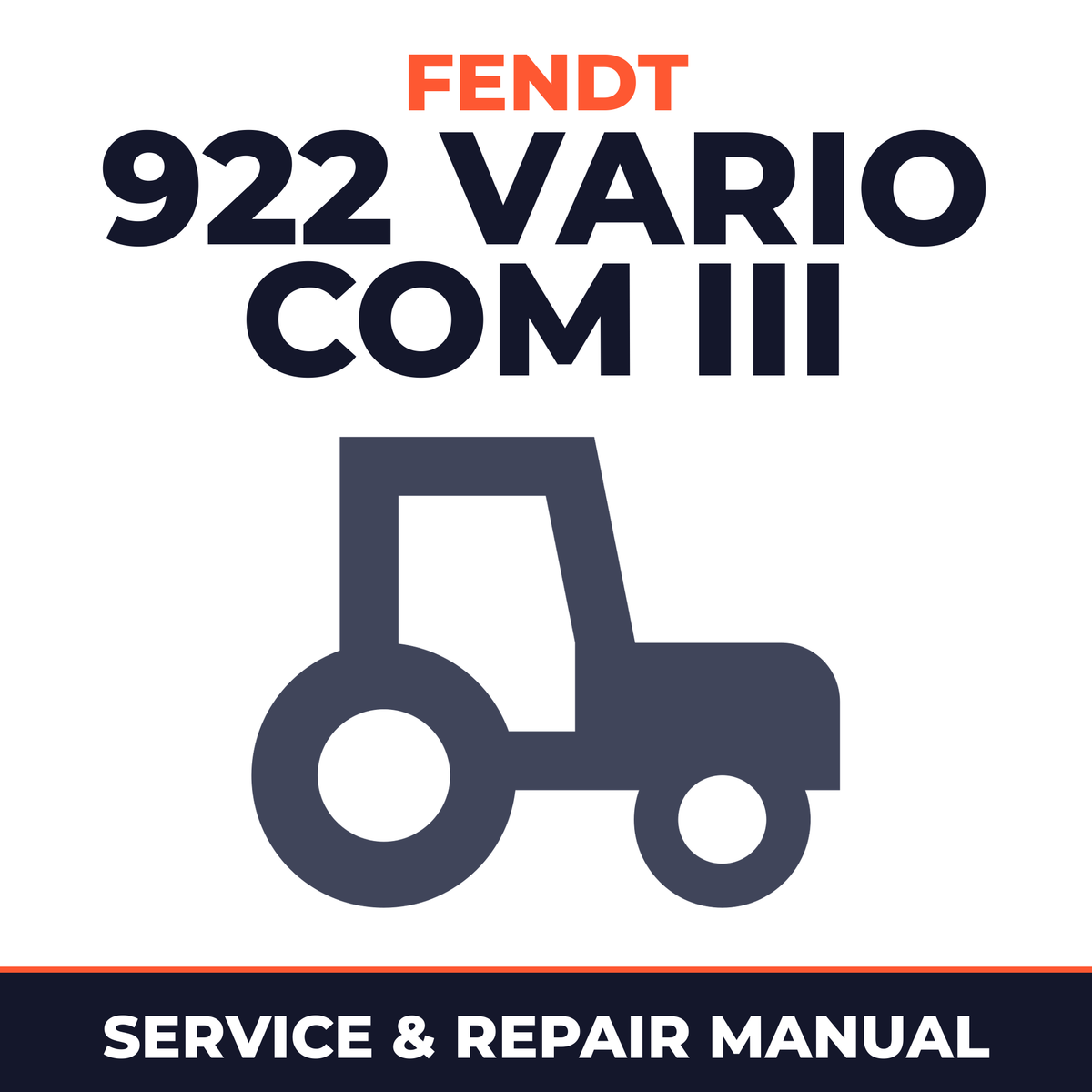 Fendt 922 Vario COM III Tractor Service & Repair Manual