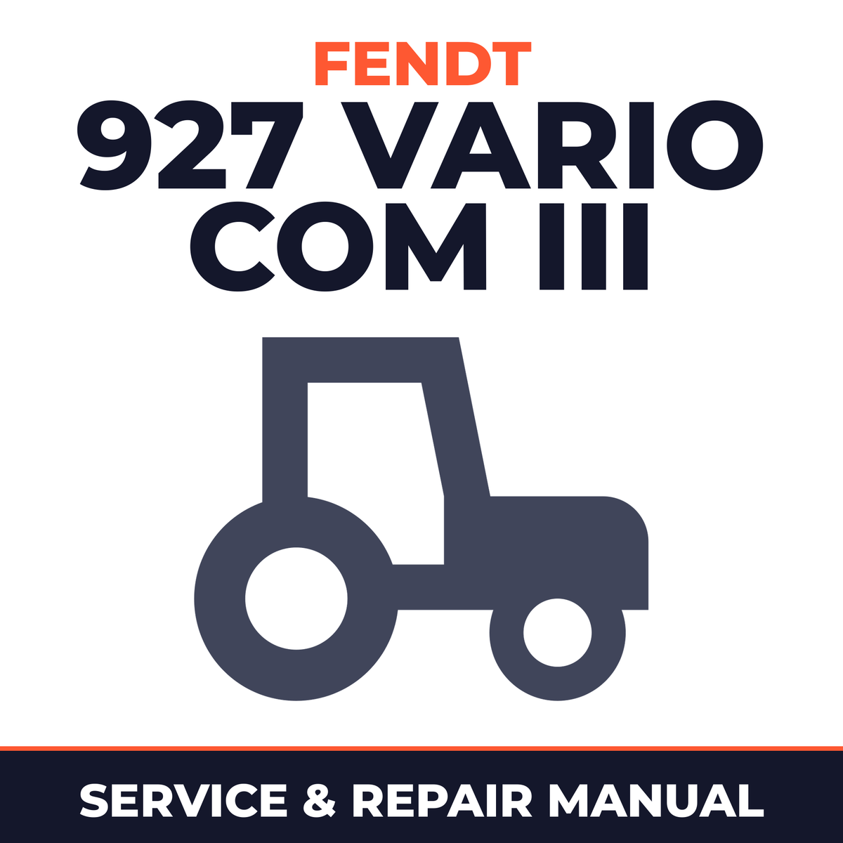 Fendt 927 Vario Com III Tractor Service & Repair Manual