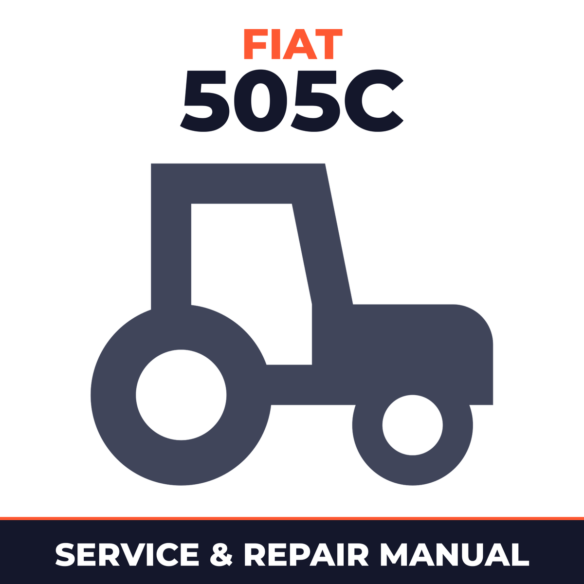 Fiat 505C Agricultural Crowler Tractor Service & Repair Manual
