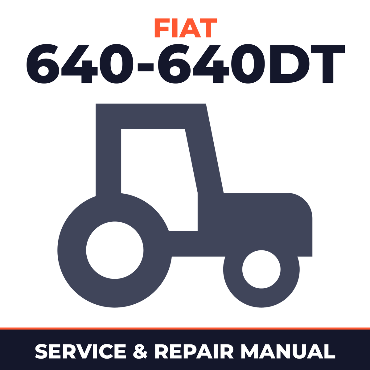 Fiat 640-640DT tractor Service & Repair Manual