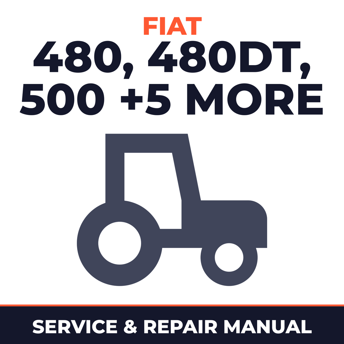 Fiat Trattori 480 480DT 500 500DT 540 540DT 640 640DT Tractor Service & Repair Manual