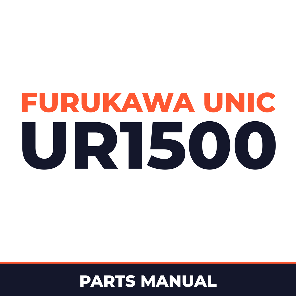 Furukawa Unic UR1500 Series Hydraulic Crane Parts Manual