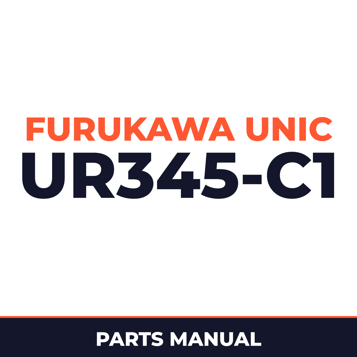 Furukawa Unic UR345-C1 Series Hydraulic Crane Parts Manual
