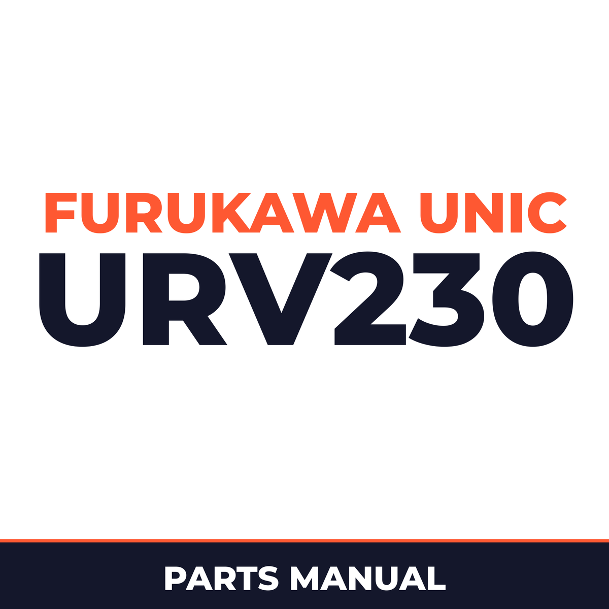 Furukawa Unic URV230 Series Hydraulic Crane Parts Manual