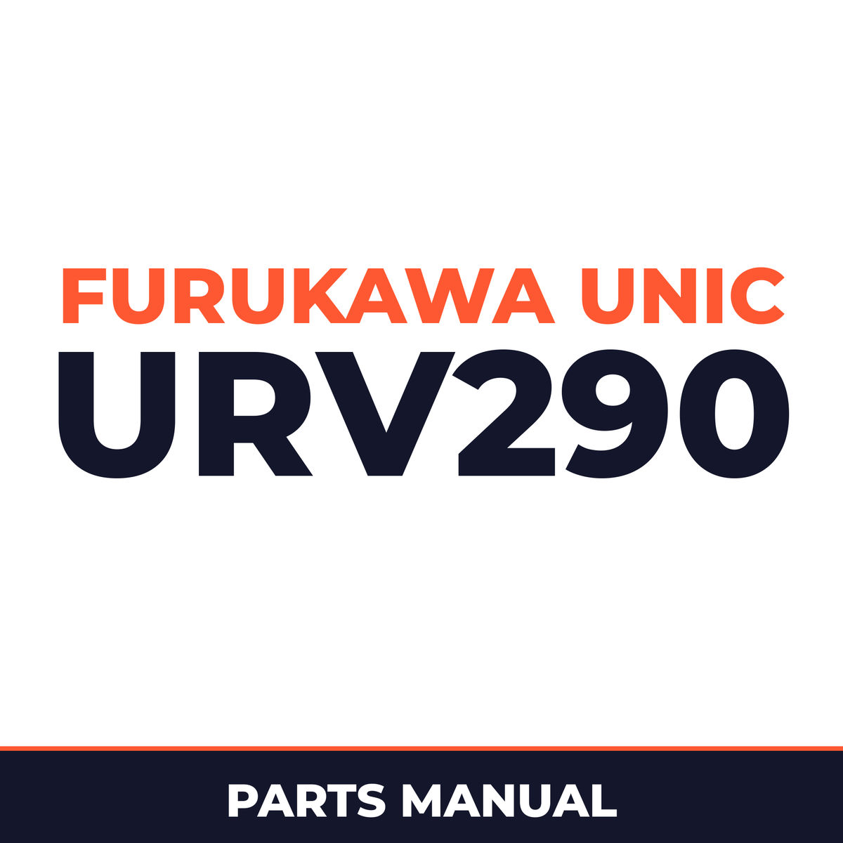 Furukawa Unic URV290 Series Hydraulic Crane Parts Manual
