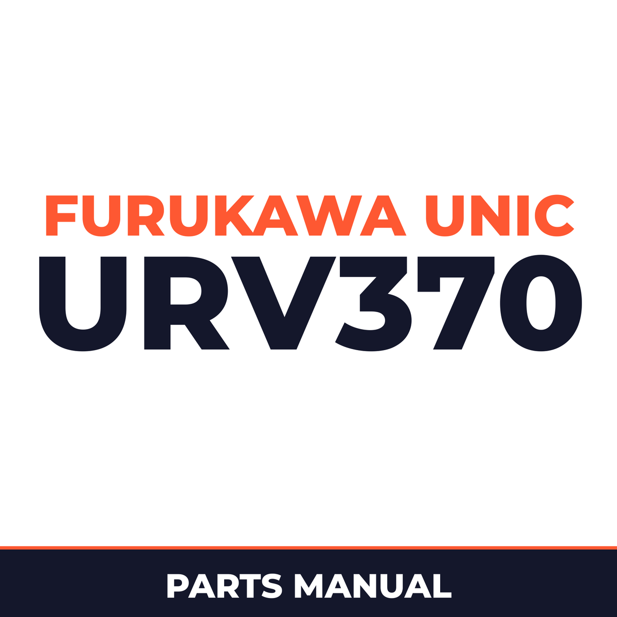 Furukawa Unic URV370 Series Hydraulic Crane Parts Manual