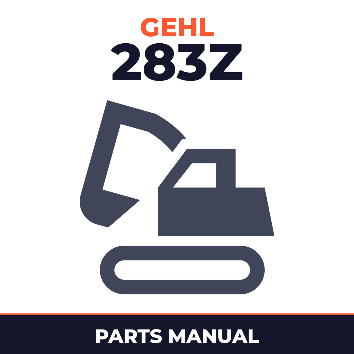 Gehl 283Z Compact Excavator Illustrated Master Parts List Manual ! (Beginning SN: AG00506)