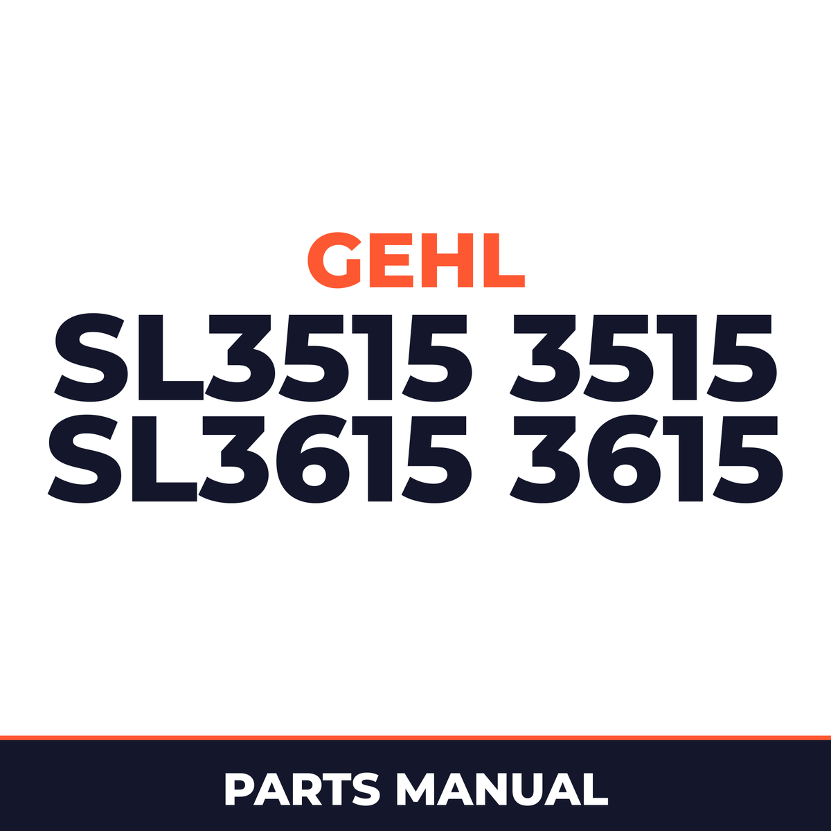 GEHL SL3515 3515 SL3615 3615 Parts Part IPL Manual