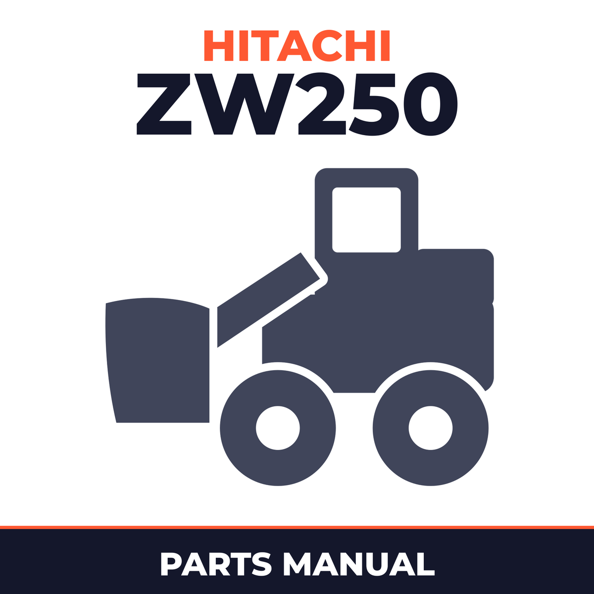 HITACHI ZW250 Wheel Loader EQUIPMENT COMPONENTS Parts Catalog Manual