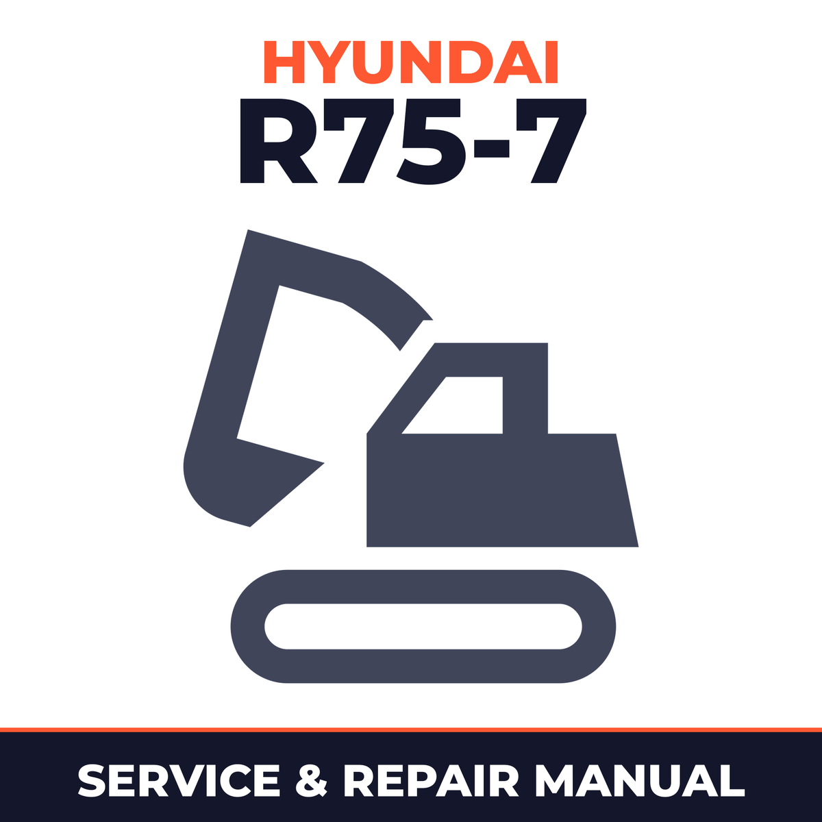 Hyundai Mini Excavator Robex R75-7* Factory Service / Repair/ Workshop Manual !