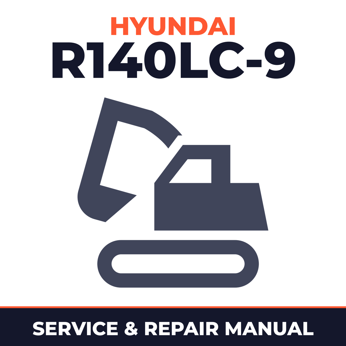 HYUNDAI R140LC-9 Crawler Excavator Service Repair Manual - !