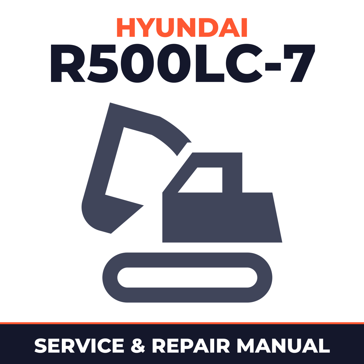 HYUNDAI R500LC-7 Crawler Excavator Service Repair Manual - !