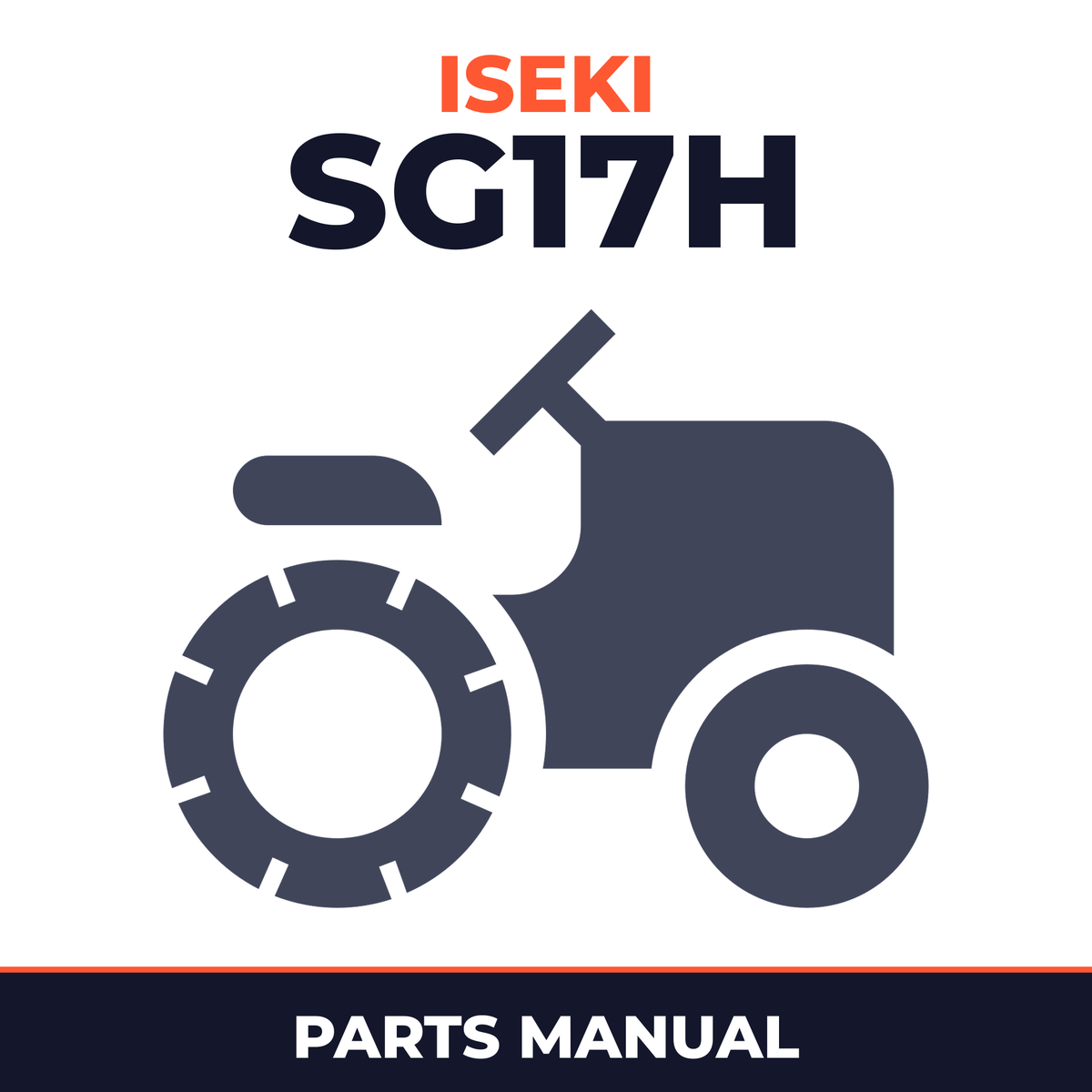 Iseki SG17H Riding Mower Parts Manual