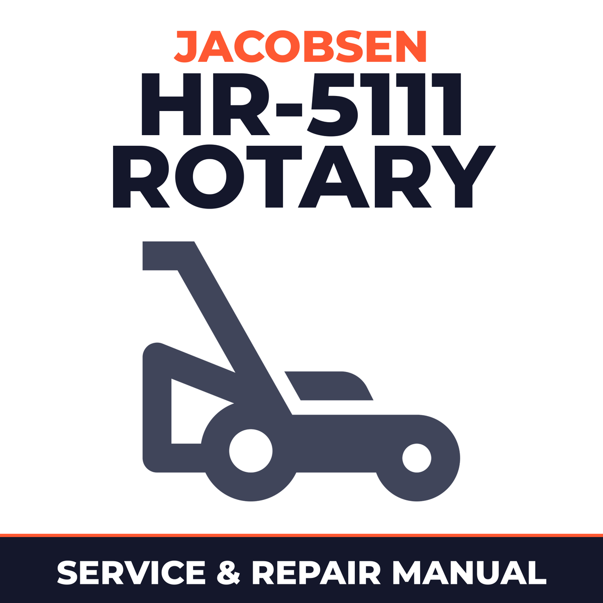 Jacobsen HR-5111 rotary mower Service & Repair Manual