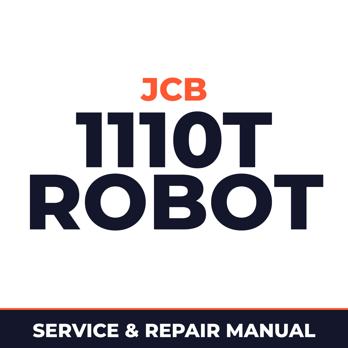 JCB 1110T Robot Workshop Repair Service Manual