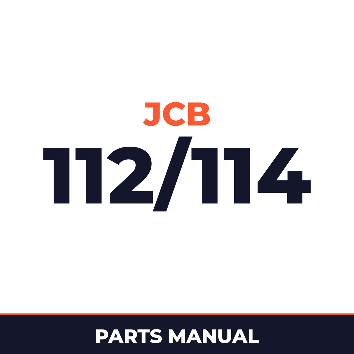 JCB 112/114 Illustrated Master Parts List Manual !