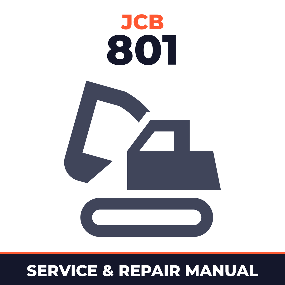 JCB 801 Mini Excavator Service Workshop Repair Manual