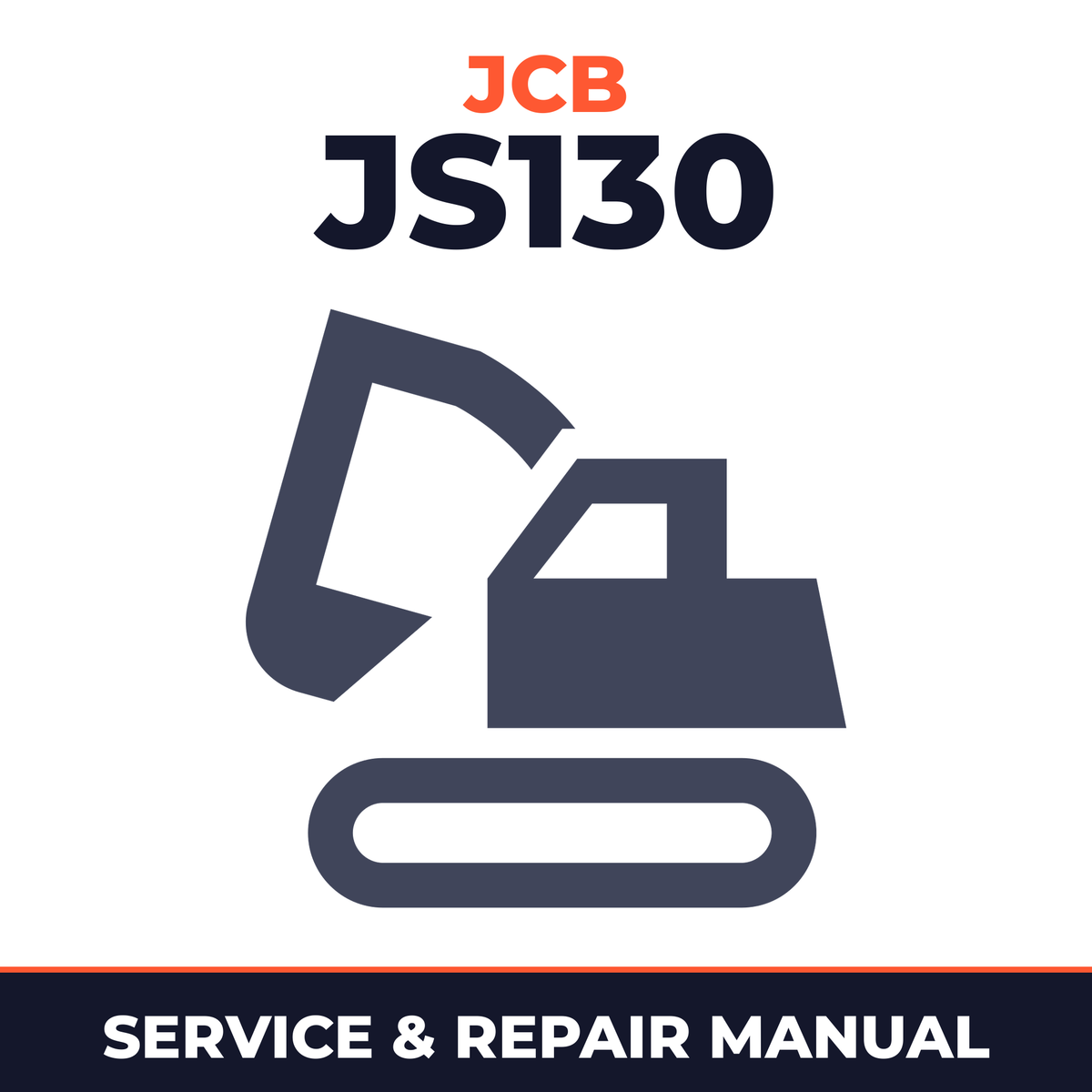 JCB JS130 excavator Workshop Service Manual for Repair