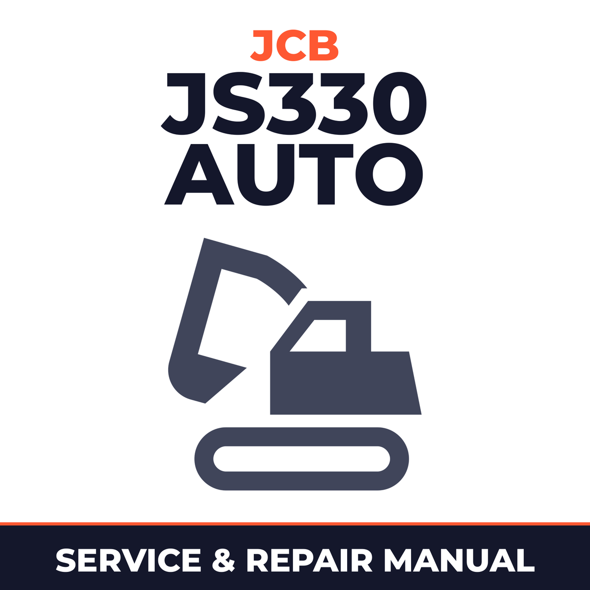JCB JS330 Auto Tier2 and Tier3 Tracked Excavator Service Repair Workshop Manual
