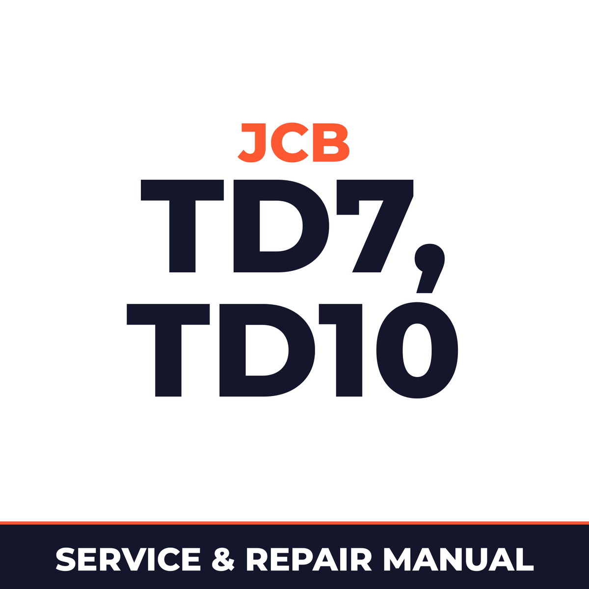 JCB Tracked Dumpster TD7 TD10 Service Repair Manual