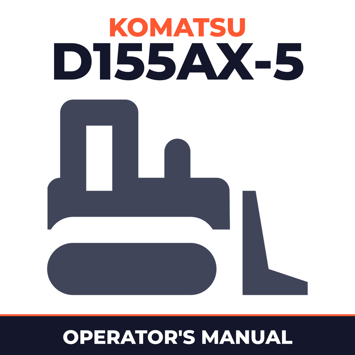 Komatsu Crawler Dozers D155AX-5 sn:75001-76242 Operating and Maintenance Instructions