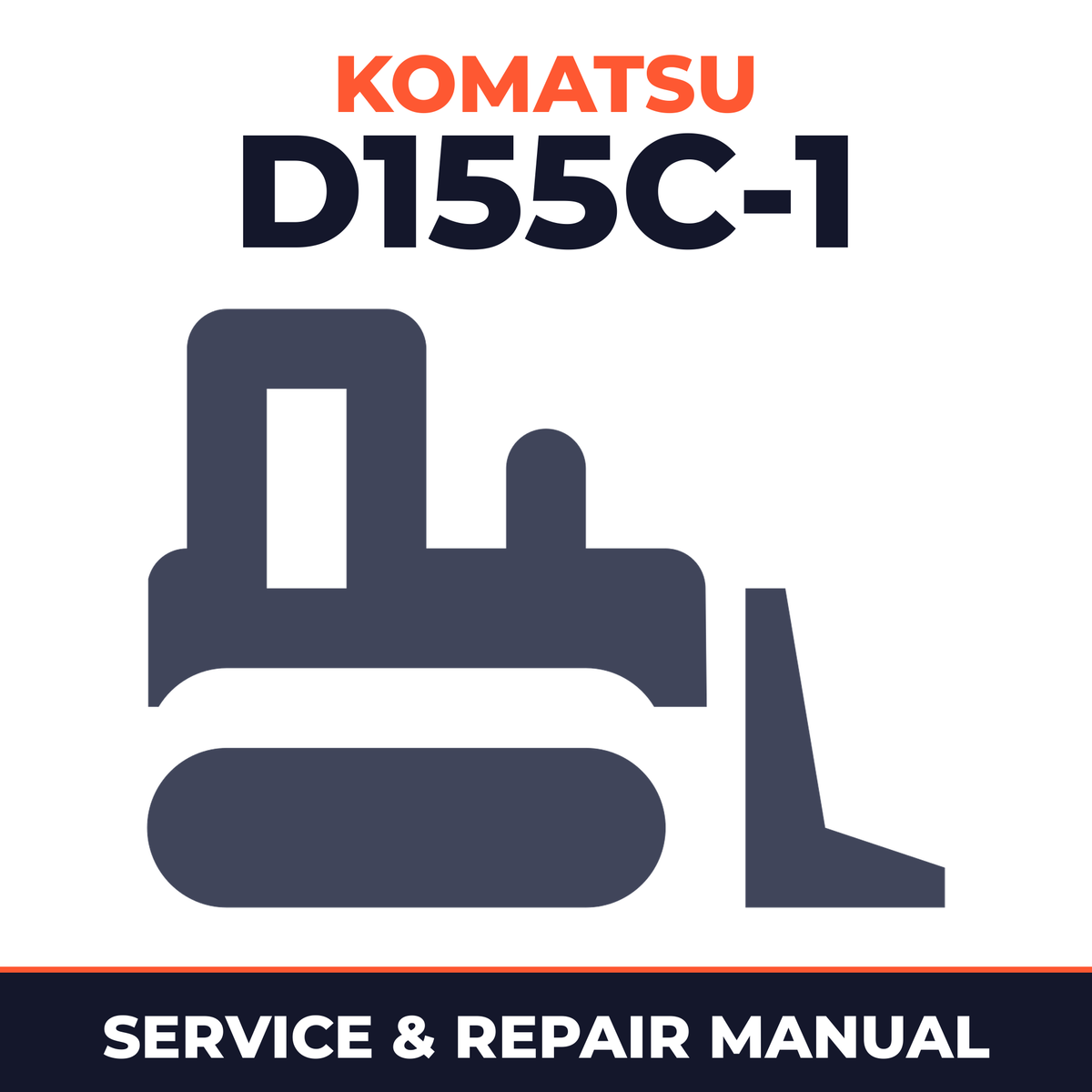 KOMATSU D155C-1 BULLDOZER DOZER Service Shop Manual