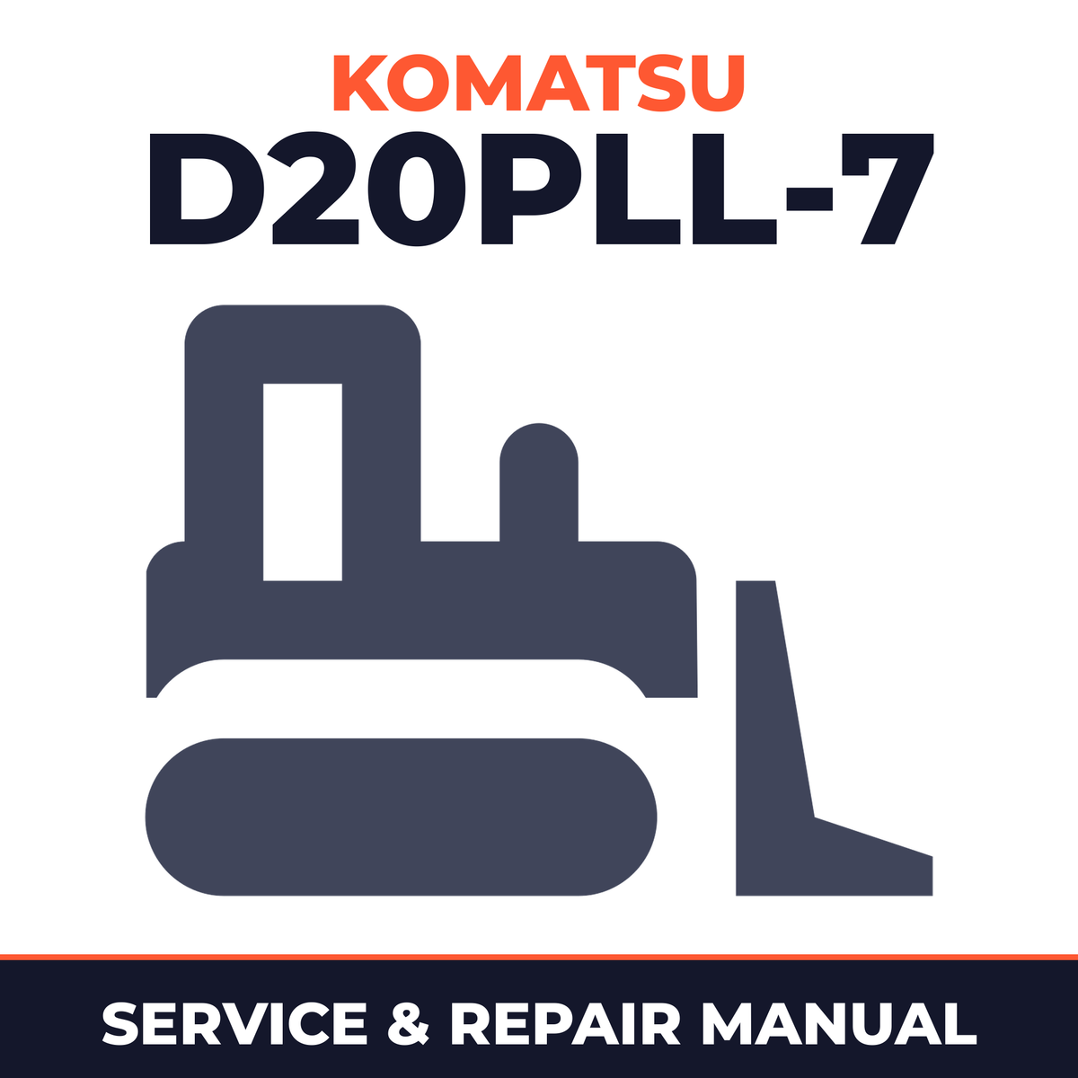 Komatsu D20PLL-7 Bulldozer Workshop Service Manual