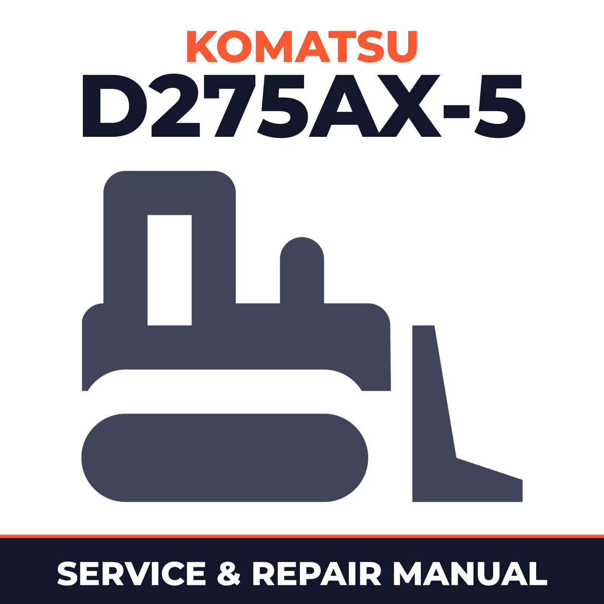Komatsu D275AX-5 Landfill Specification Shop Manual