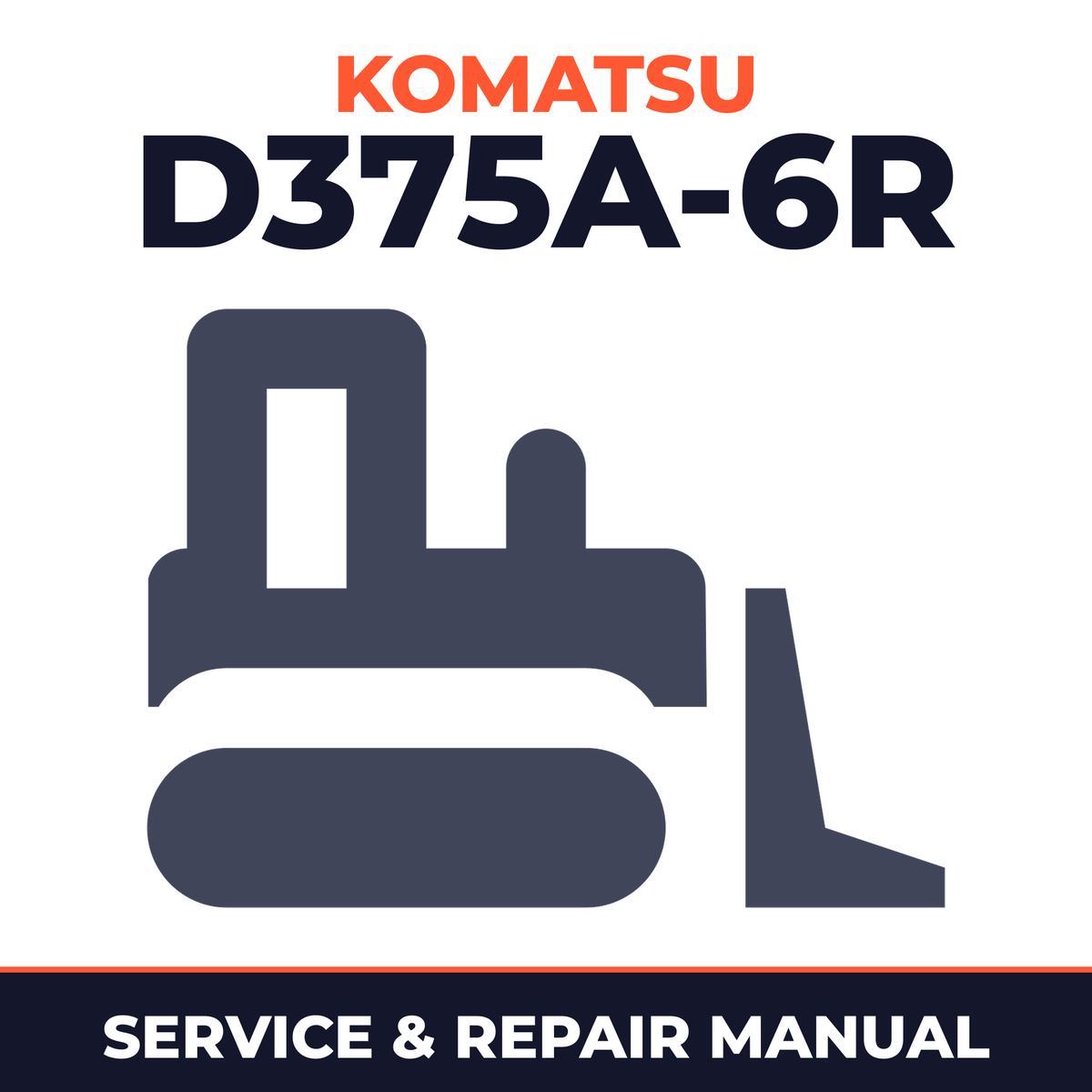 Komatsu D375A-6R Bulldozer Workshop Repair Service Manual