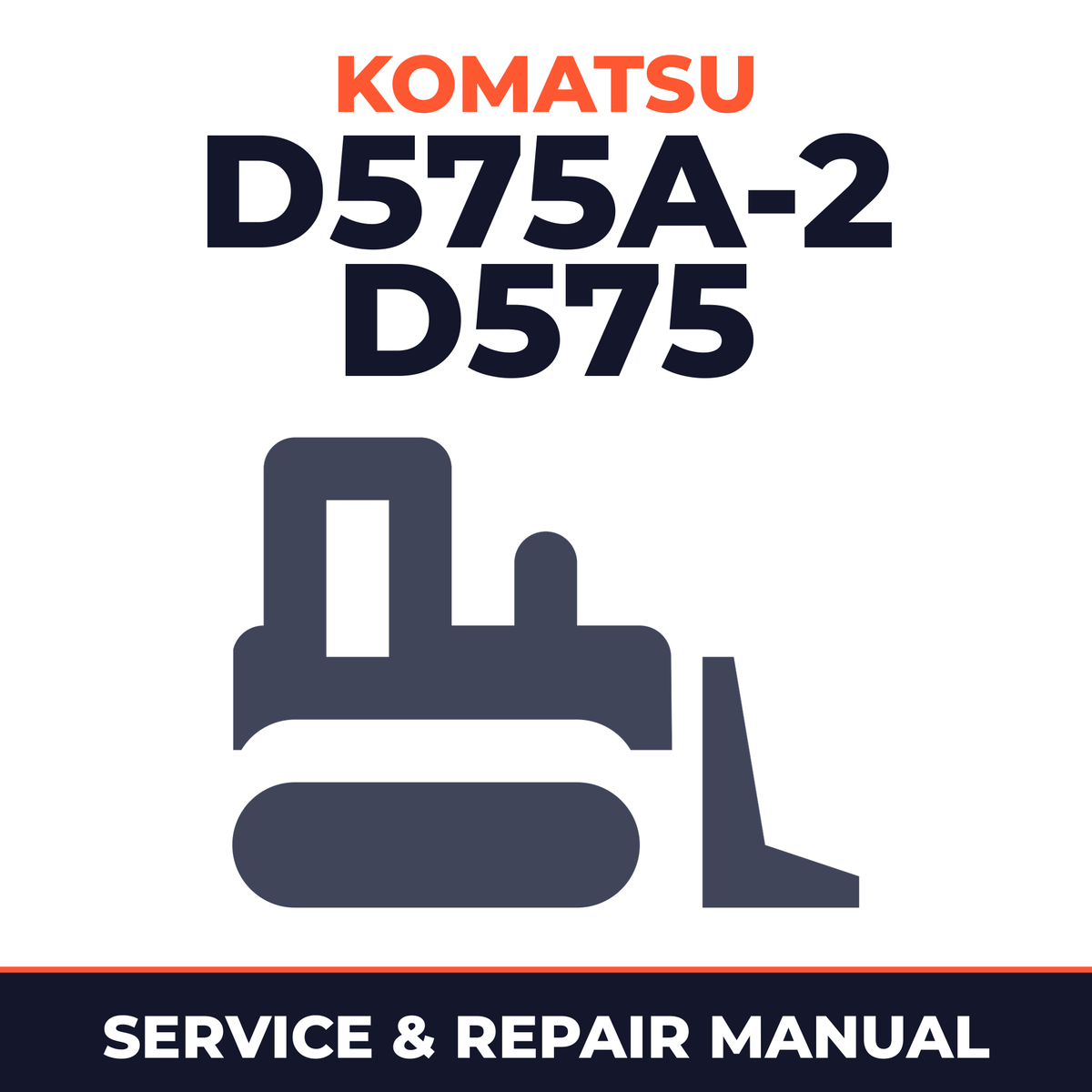 Komatsu D575A-2 D575 Super Dozer bulldozer Service Repair Shop Manual