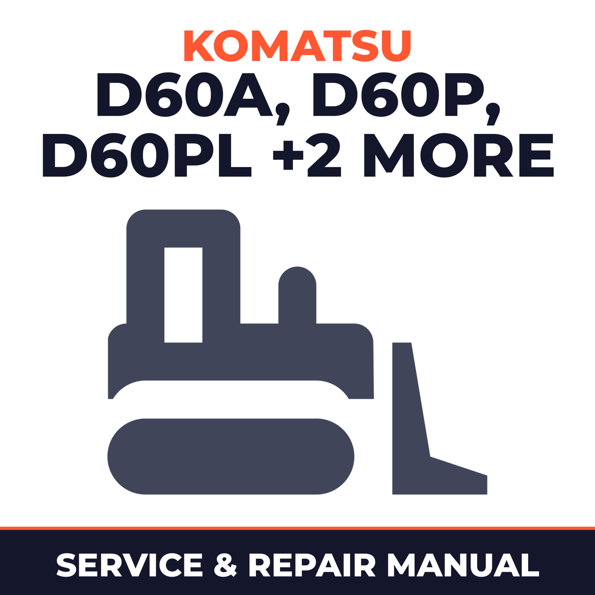 Komatsu D60A D60P D60PL D65A D65P-6 Bulldozer Service Shop Manual