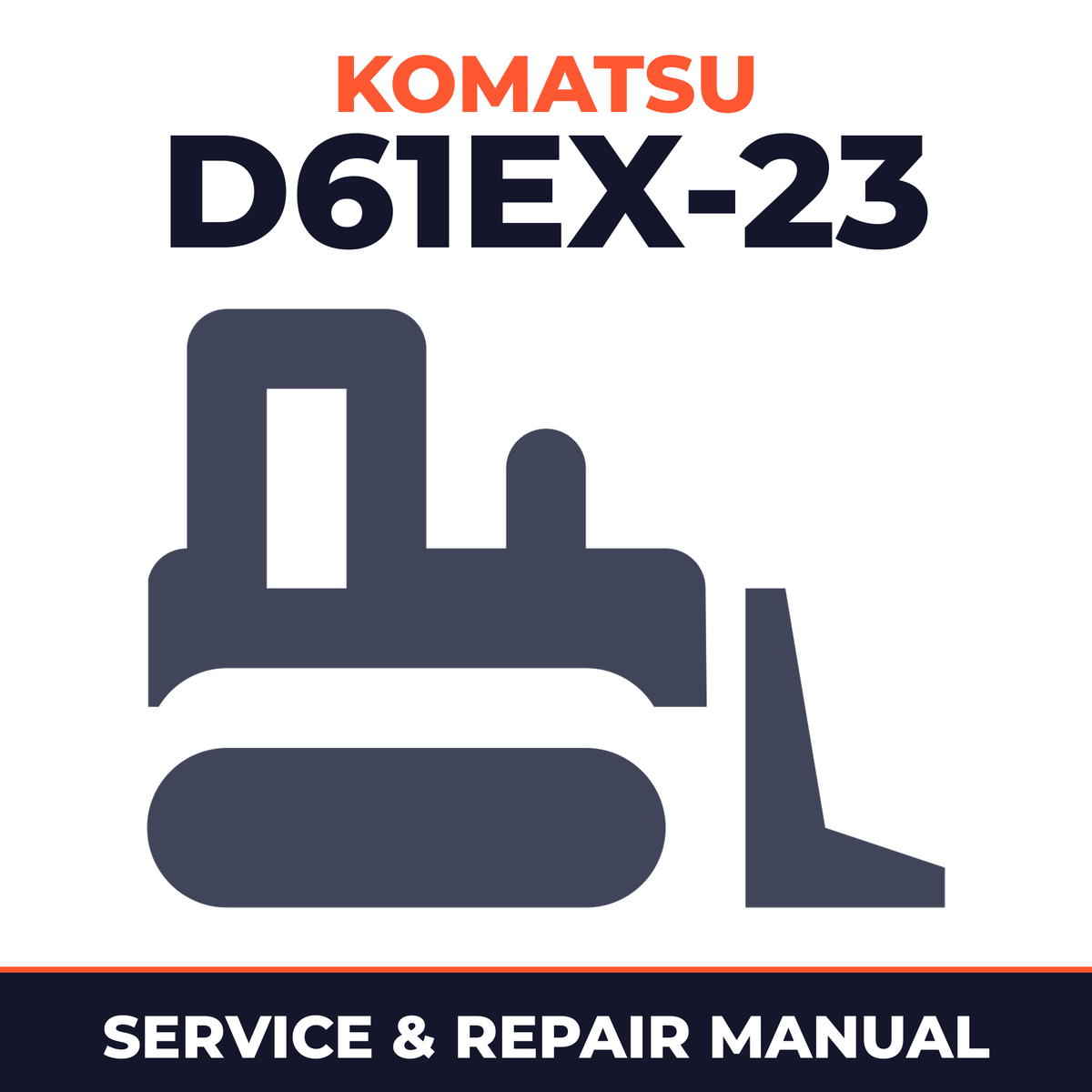 Komatsu D61EX-23 Bulldozer Service Repair Manual 30001