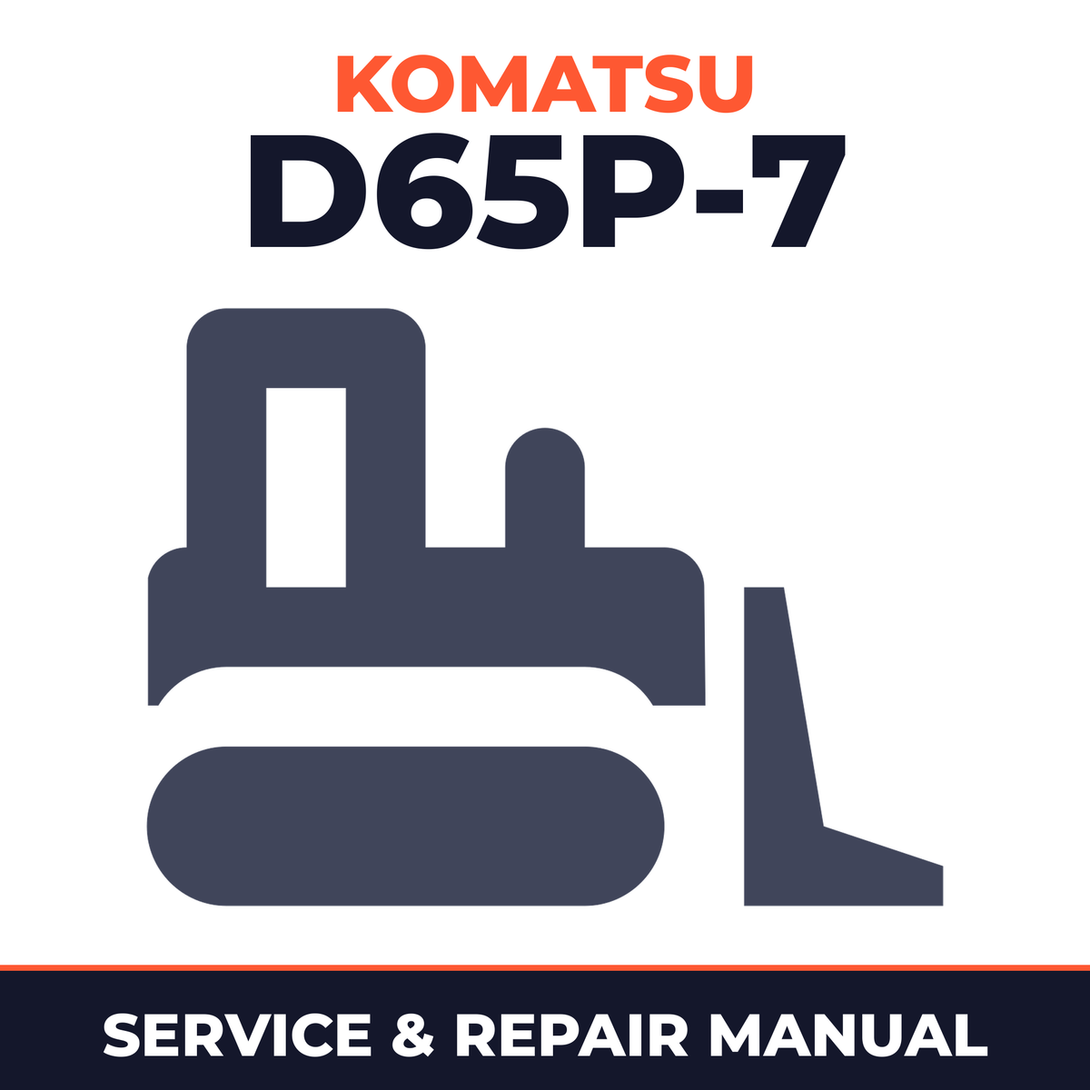 Komatsu D65P-7 Bulldozer Workshop Service Repair Manual