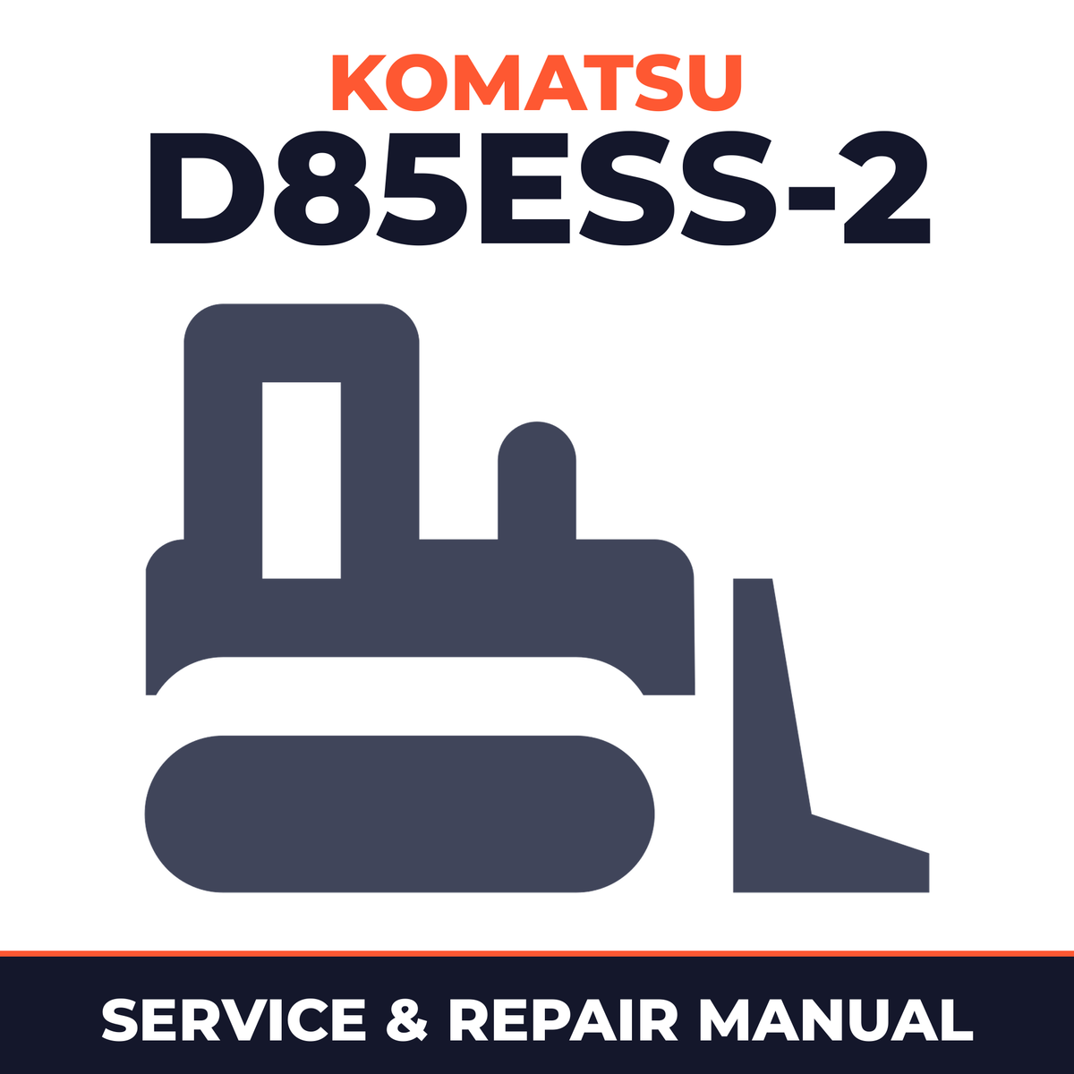 Komatsu D85ESS-2 Dozer Bulldozer Service Repair Workshop Manual (SN: 3001 and up)
