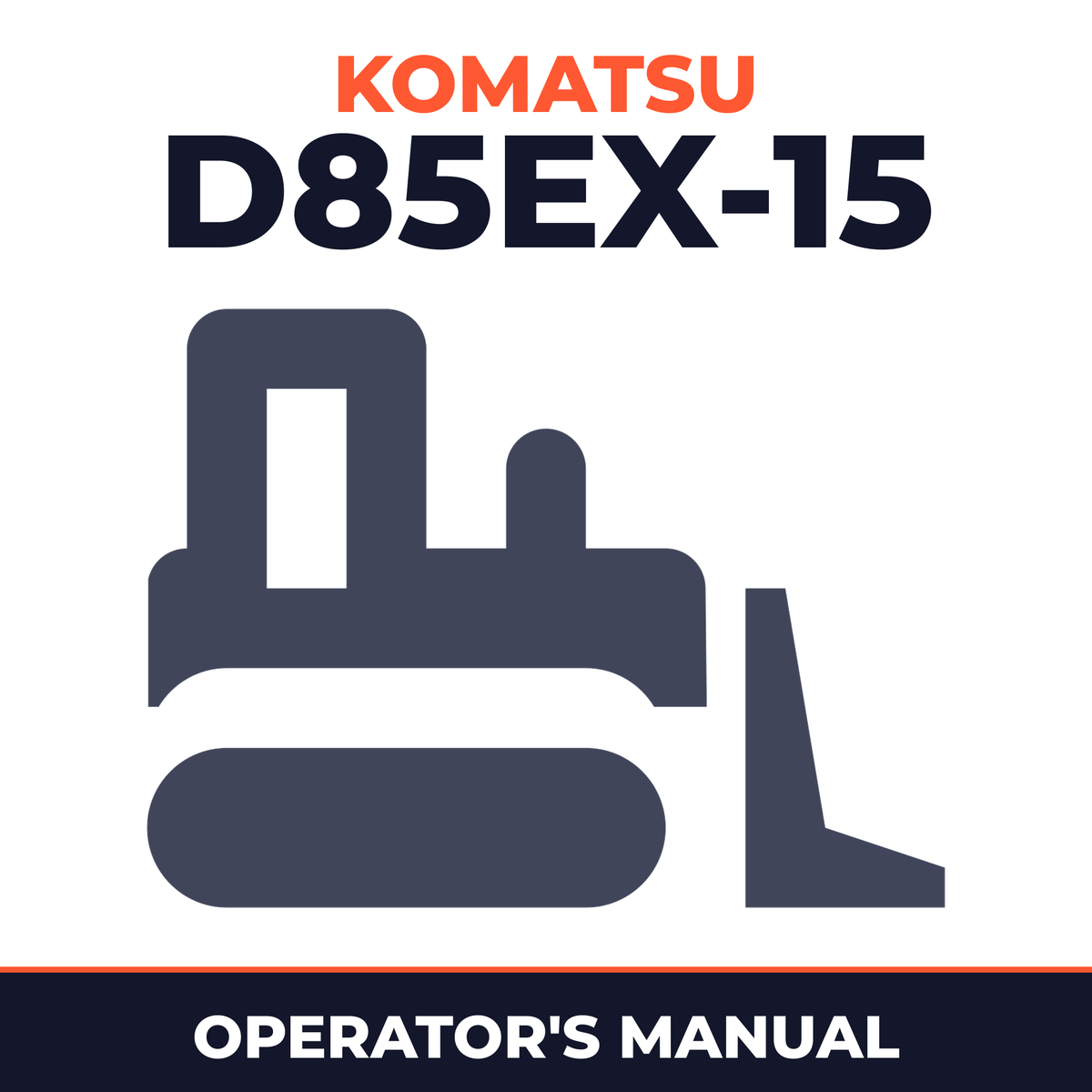 KOMATSU D85EX-15 BULLDOZER Operation & Maintenance Manual