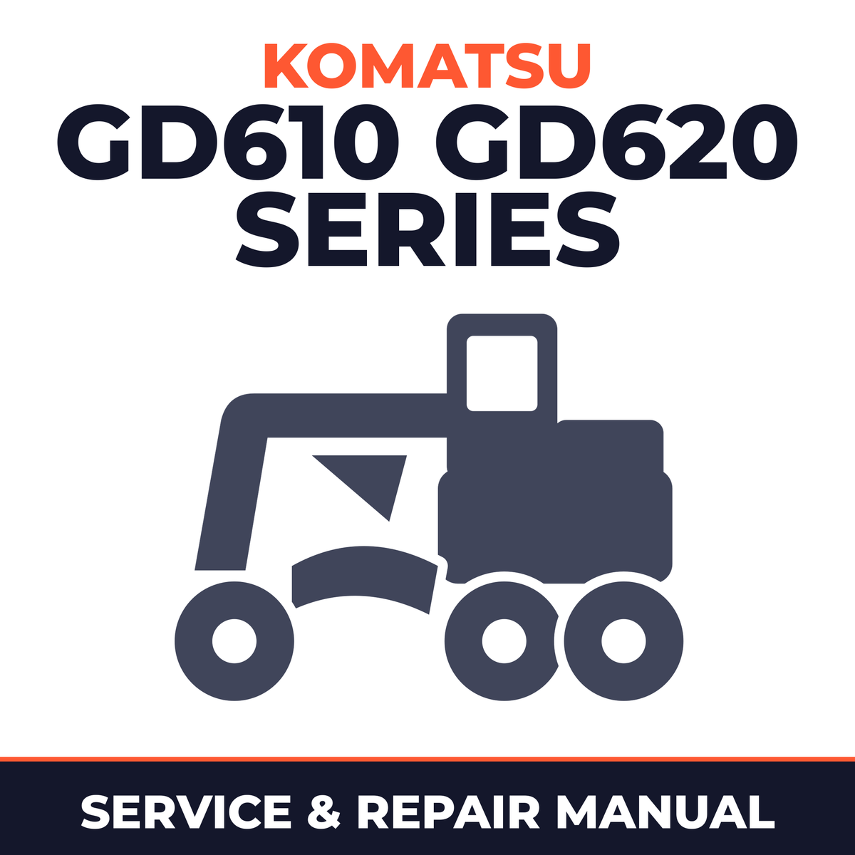 Komatsu GD610 GD620 Series Grader Workshop Service Manual fo
