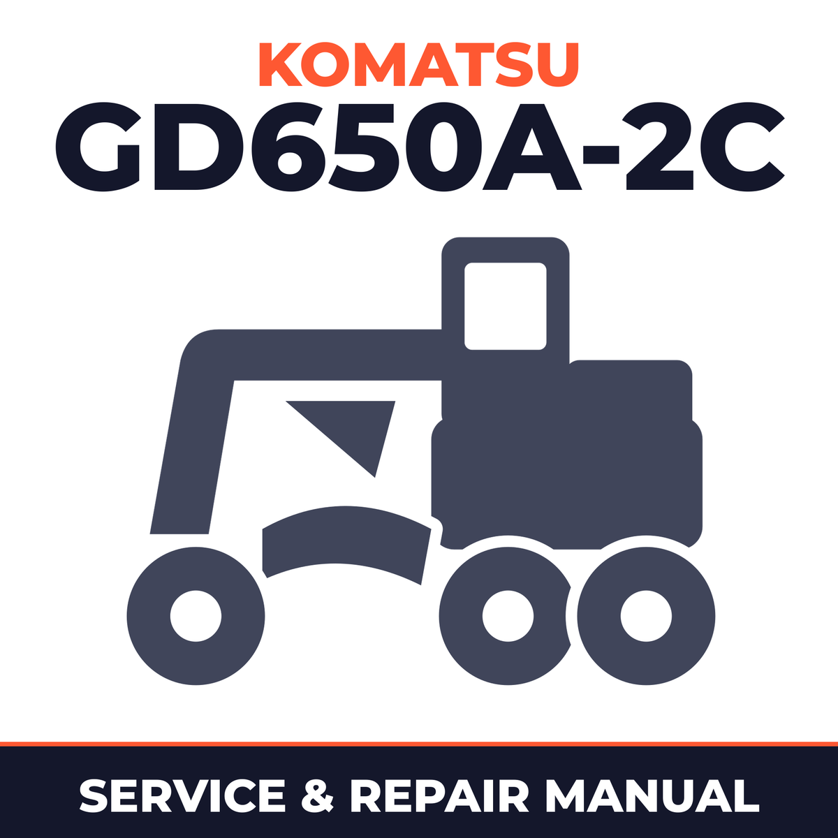 Komatsu GD650A-2C Motor Grader Workshop Service Manual