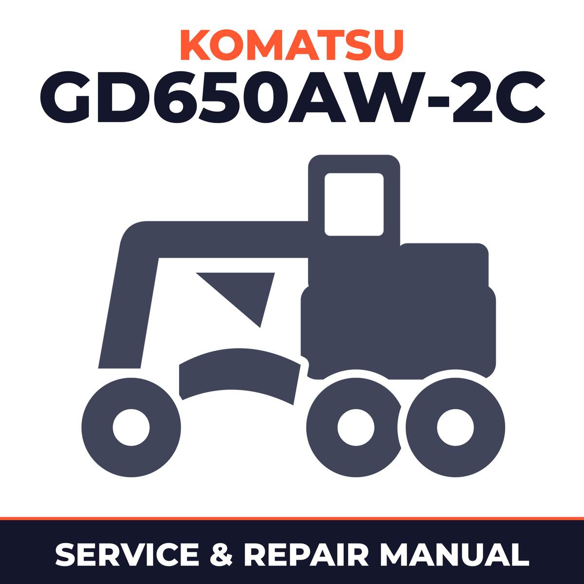 Komatsu GD650AW-2C Motor Grader Workshop Service Manual