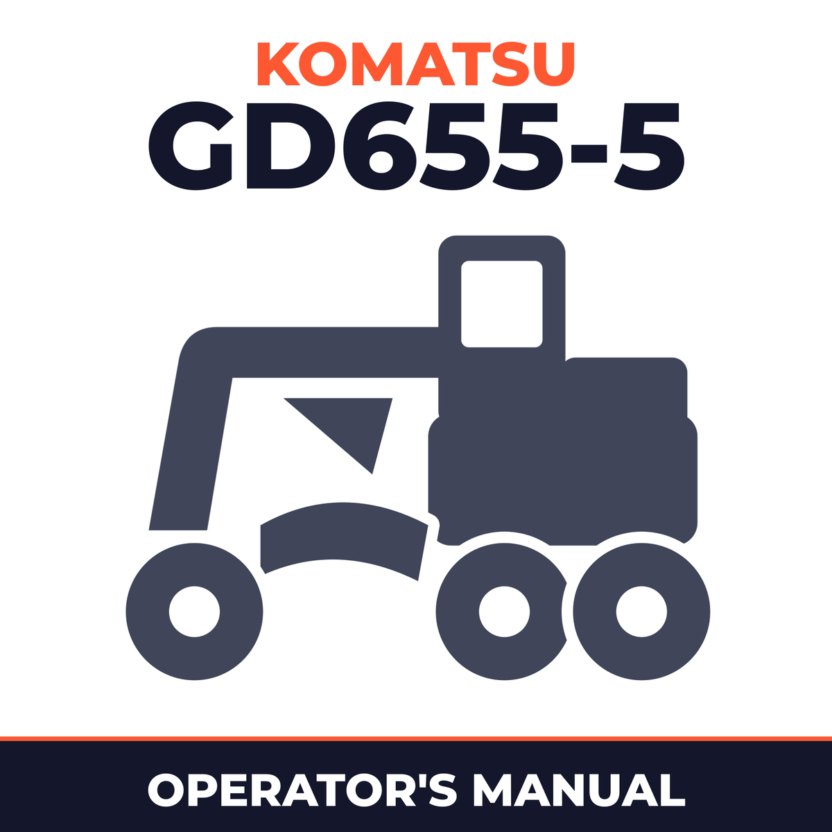 Komatsu GD655-5 Operation and Maintenance