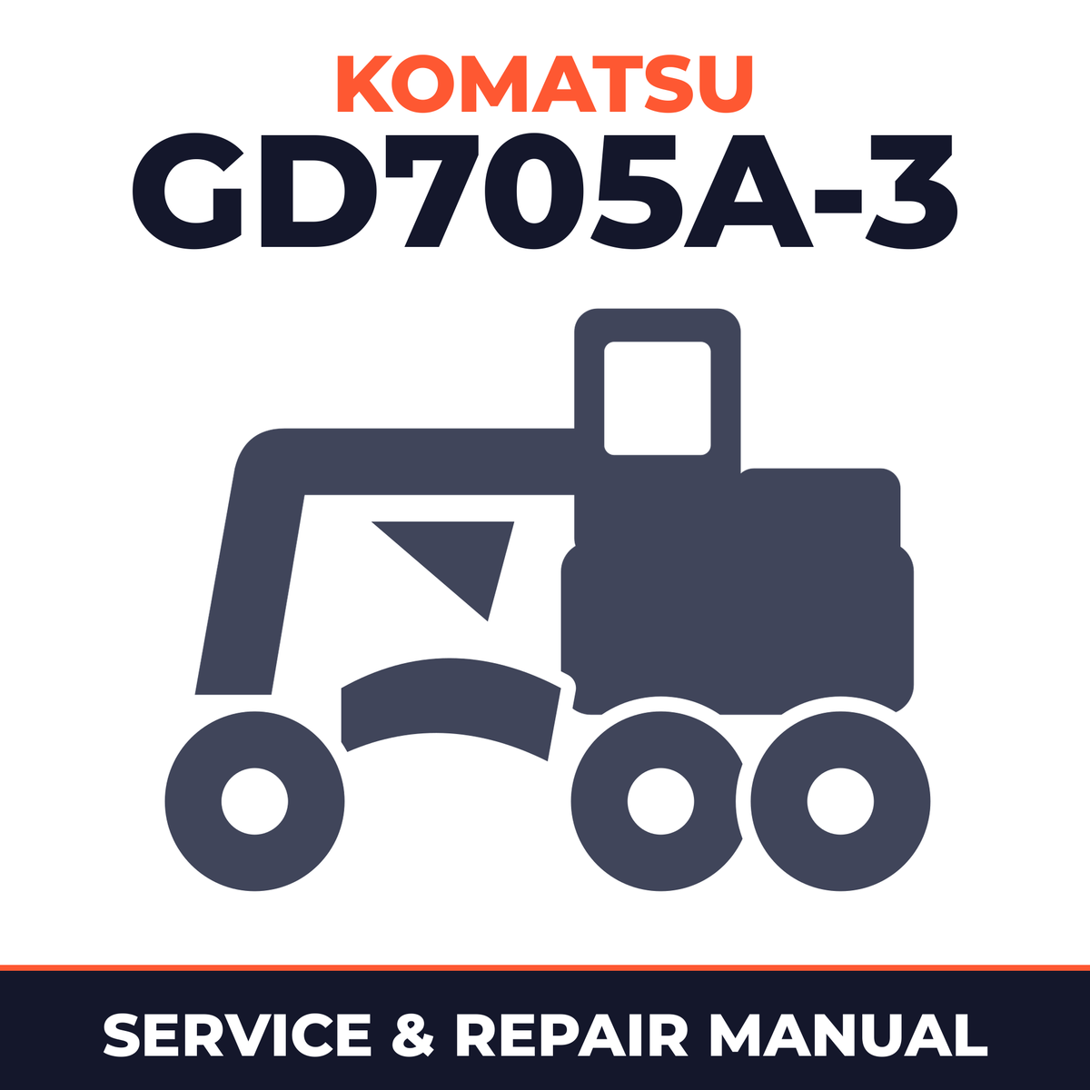 KOMATSU GD705A-3 MOTOR GRADER Service Repair Manual