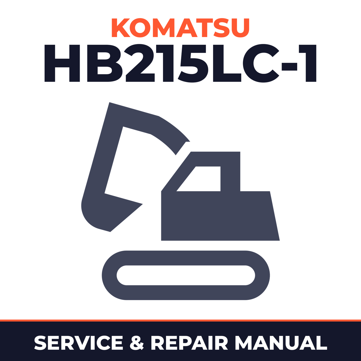 Komatsu HB215LC-1 Hydraulic Excavator Service Repair Manual