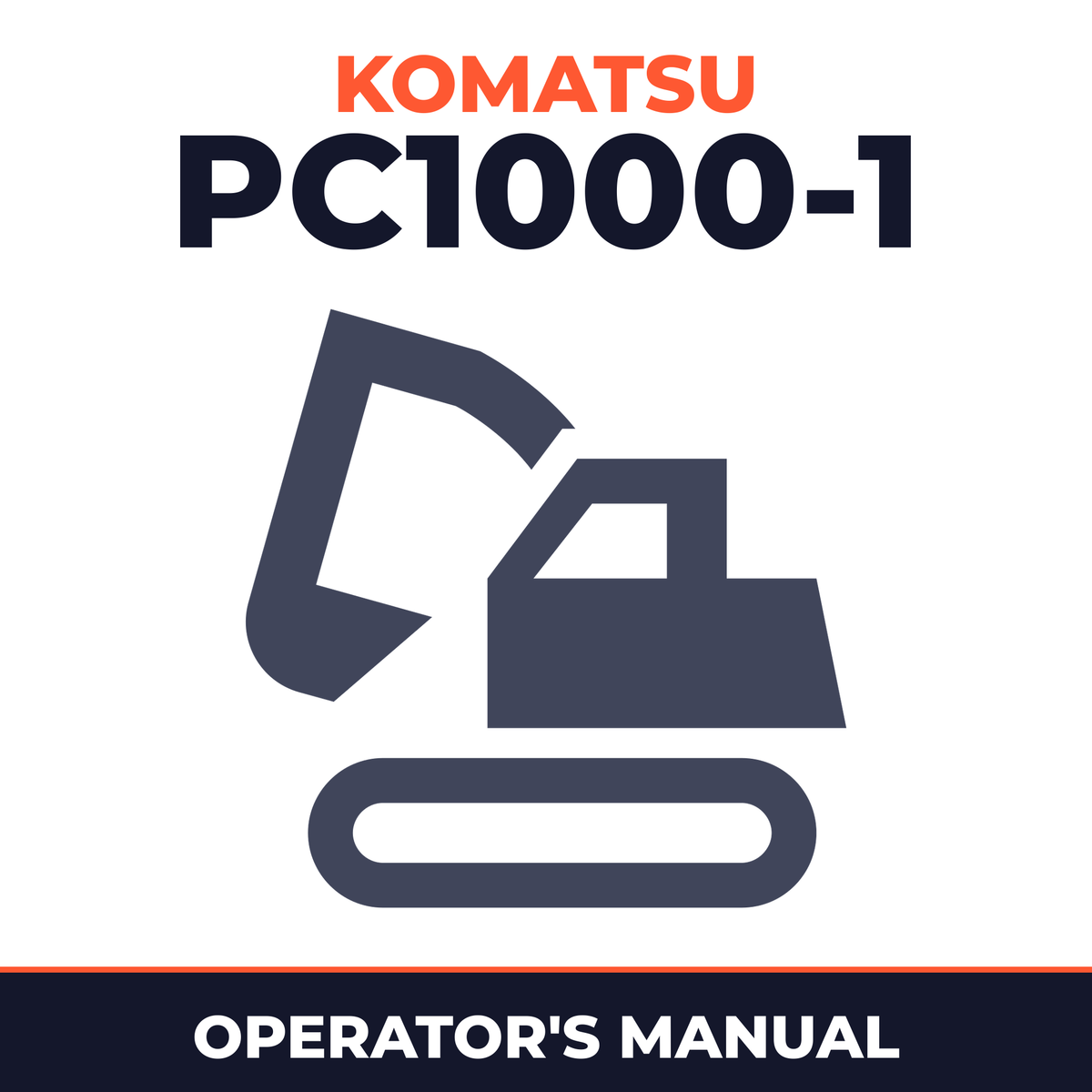 Komatsu PC1000-1 operation and maintenance manual