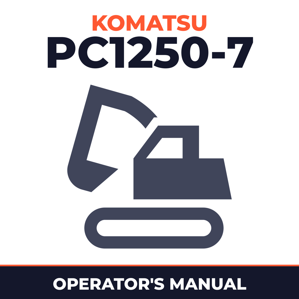 Komatsu PC1250-7 operation and maintenance manual