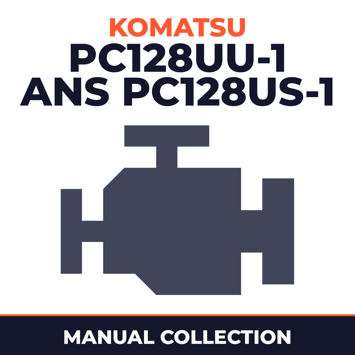 Komatsu PC128UU-1 ans PC128US-1 shop and engine manuals