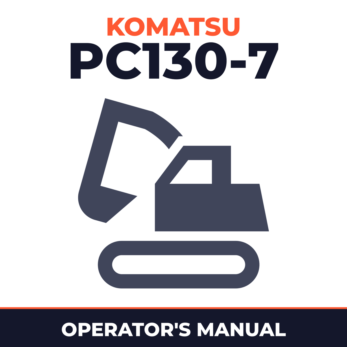 Komatsu PC130-7 operation manual