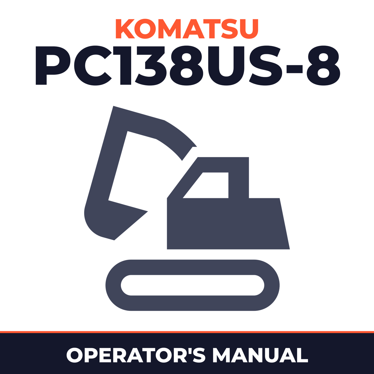 Komatsu PC138US-8 operation and maintenance manual