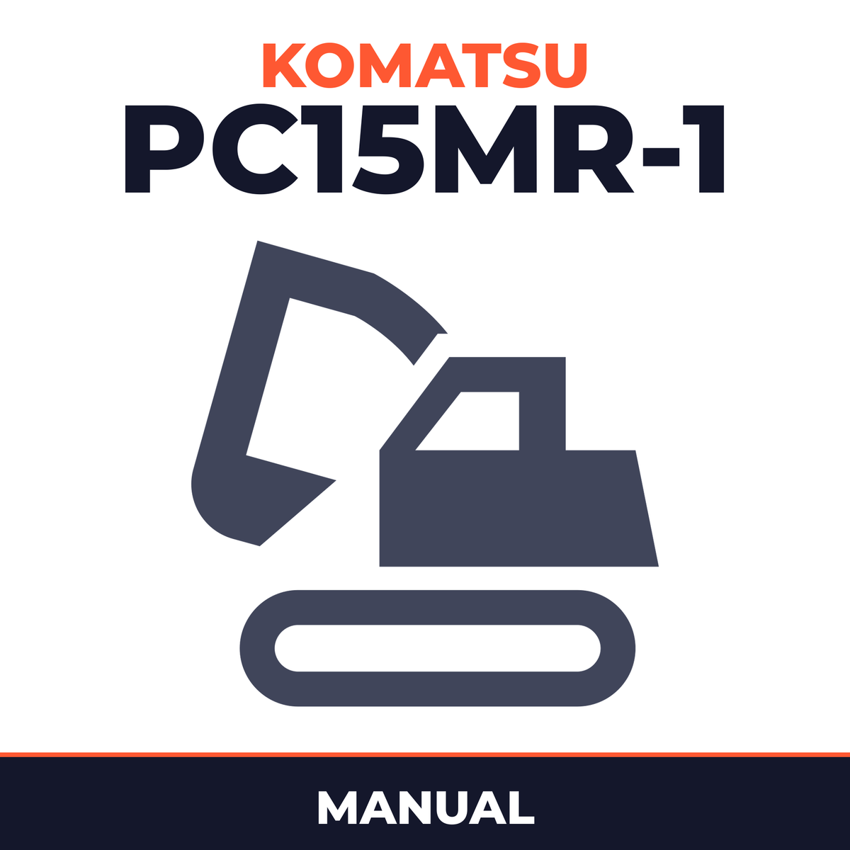 Komatsu PC15MR-1 Excavator Manual