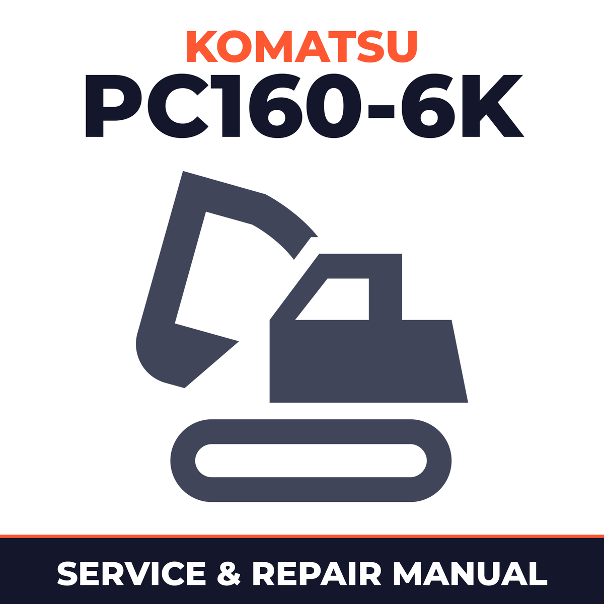 KOMATSU PC160-6K SN K30001 and up Service Manual